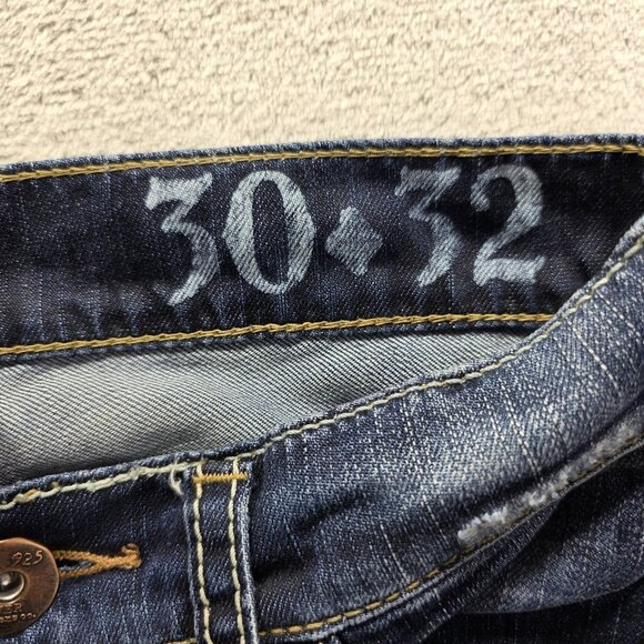 Silver Jeans Konrad Jeans Mens 30x32 Distressed Straight Leg Denim 925 Series - Picture 7 of 14